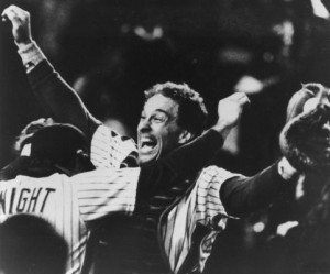 Gary Carter after winning the World Series in 1986. Photo: Newsday