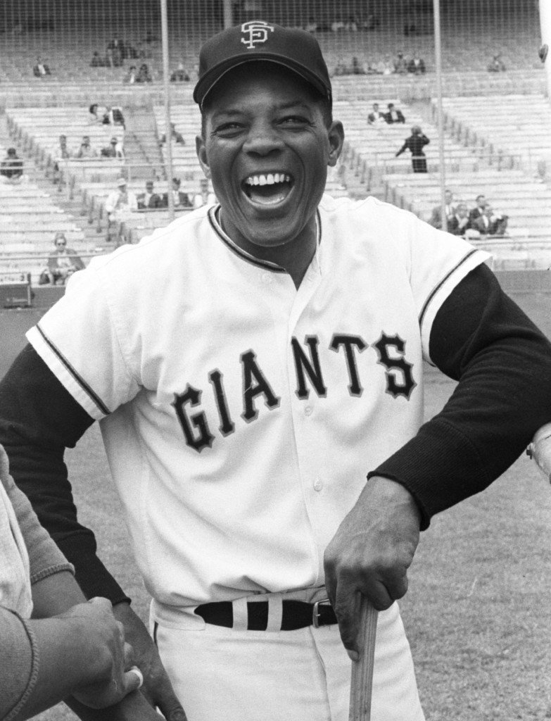 Portrait of San Francisco Giants center fielder Willie Mays before game versus the Los Angeles Dodgers at Candlestick Park.  San Francisco, California 7/5/1962  Photo: rsvits.com